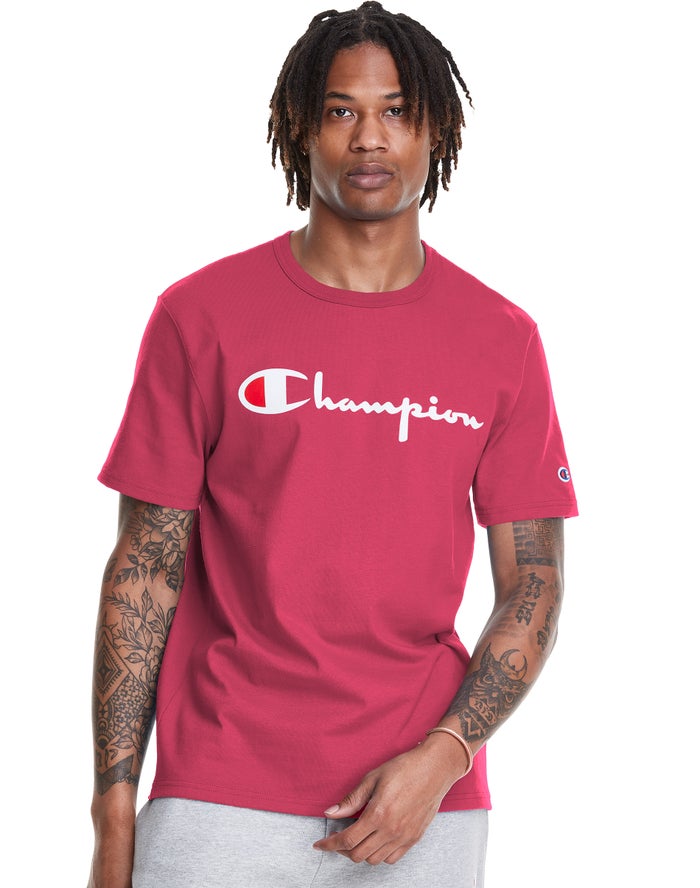 Camiseta Champion Hombre - Heritage Vintage Logo ( Rojas ) 8915672-NW